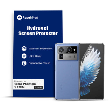 Tecno Phantom V Fold2 Compatible Premium Hydrogel Screen Protector With Full Coverage Ultra HD